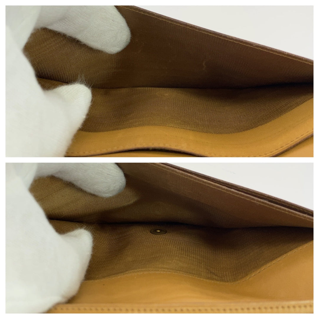 CELINE Long Wallet Purse PVC Brown Macadam Triomphe