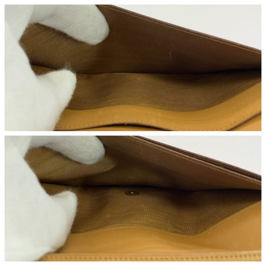 CELINE Long Wallet Purse PVC Brown Macadam Triomphe