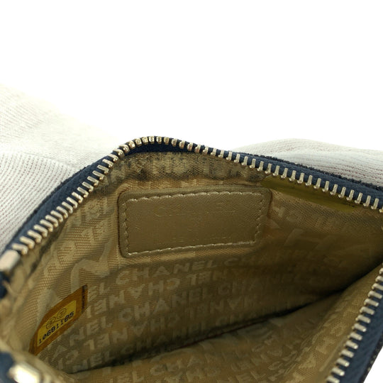CHANEL Coin case denim Denim blue Sparkling denim COCO Mark