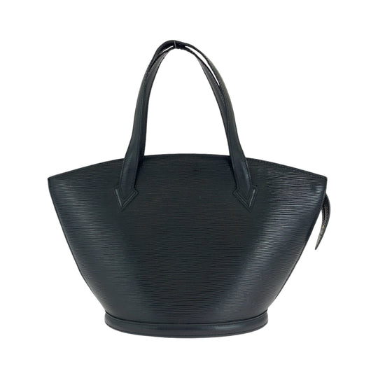 LOUIS VUITTON Tote Bag M52272 Epi Leather Noir Black Gold Metal Tote Bag handbag Epi Sun jack Women Used Authentic