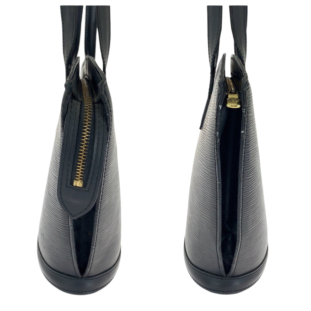 LOUIS VUITTON Tote Bag M52272 Epi Leather Noir Black Gold Metal Tote Bag handbag Epi Sun jack Women Used Authentic