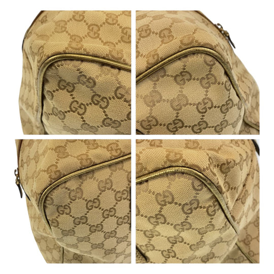 GUCCI Boston Duffel bag 153240 GG canvas Beige multicolor Boston Duffel bag unisex Sherry line mens Used Authentic