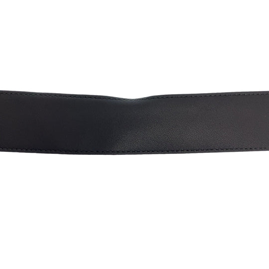 GUCCI belt 525040 leather Black SilverMetal Belt Buckle 33.1"/34" Unisex Marmont GG logo mens 34 Used Authentic