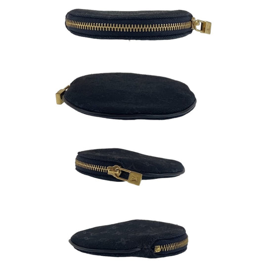 LOUIS VUITTON Coin case M92450 canvas Dark navy Monogram Portonet Ron