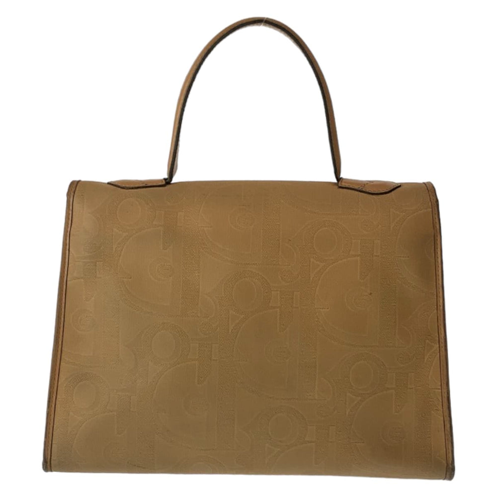 Dior Shoulder Bag Coated canvas, leather Brown Beige Gold Metal Shoulder Bag Handbag 2WAY Trotter Women Used Authentic