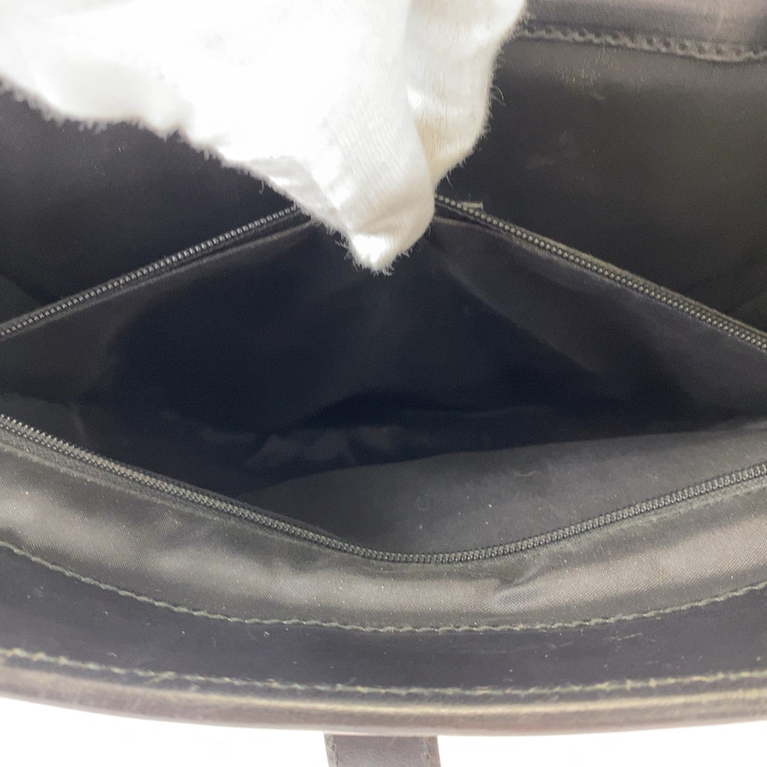 GUCCI Tote Bag 002 1064 GG canvas, leather Black SilverMetal Tote Bag handbag Jackie Women Used Authentic