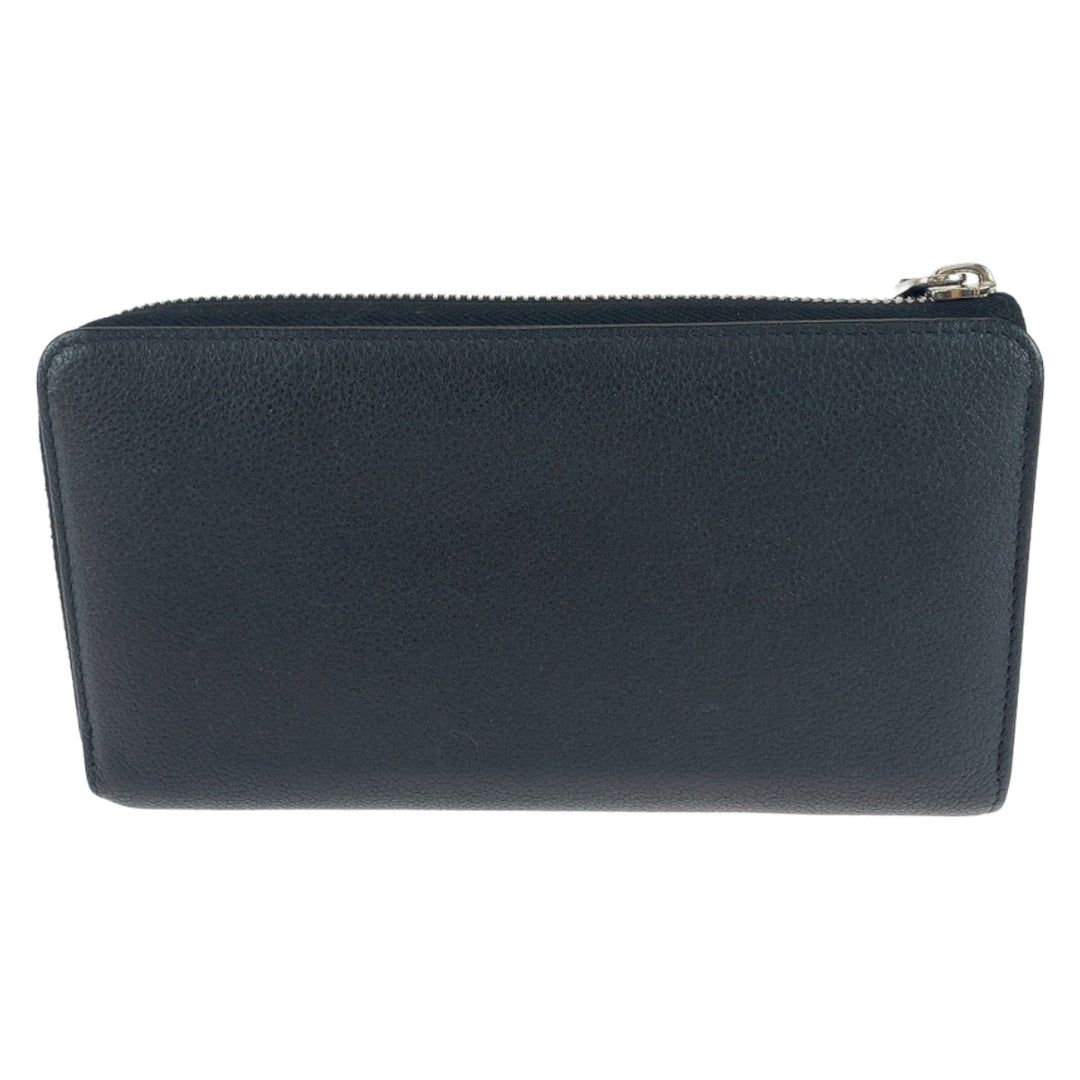 LOUIS VUITTON Long Wallet Purse M60146 leather Noir Black SilverMetal Long Wallet Purse Portefeuille comet Women Used Authentic