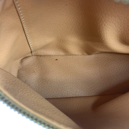 CELINE Handbag M94 leather Brown Gold Metal Handbag Vanity bag Accessory pouch Macadam Women Used Authentic