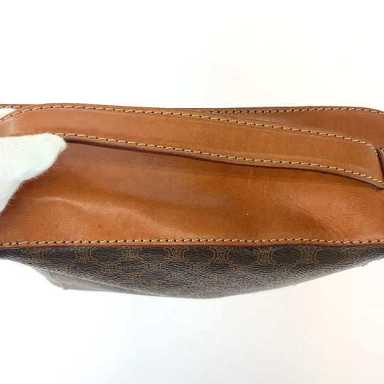 CELINE Handbag M94 leather Brown Gold Metal Handbag Vanity bag Accessory pouch Macadam Women Used Authentic