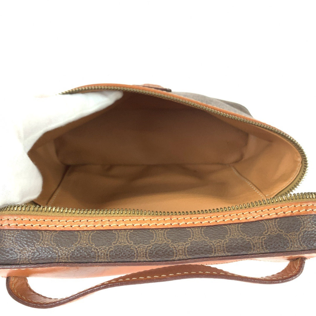 CELINE Handbag M94 leather Brown Gold Metal Handbag Vanity bag Accessory pouch Macadam Women Used Authentic