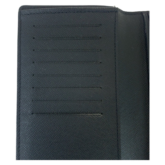 LOUIS VUITTON Long Wallet Purse N62227 PVC black black gray Long Wallet Purse Damier Graphite Portefeuille Ron mens Used Authentic