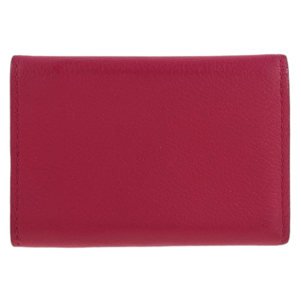 LOUIS VUITTON Tri-fold wallet M67858 leather Pink SilverMetal Folding wallet Compact wallet Portefeuille Rock Mini Women Used Authentic