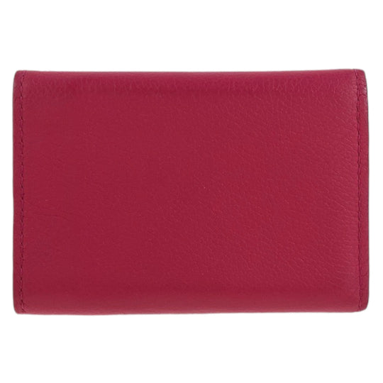 LOUIS VUITTON Tri-fold wallet M67858 leather Pink SilverMetal Folding wallet Compact wallet Portefeuille Rock Mini Women Used Authentic