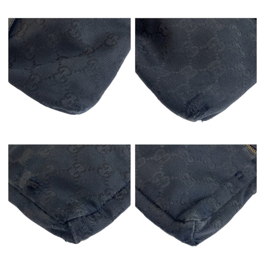 GUCCI Waist bag 28566 GG canvas Black SilverMetal Waist bag, Sling bag, Bum bag mens Used Authentic