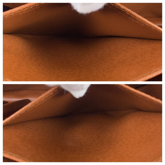 LOUIS VUITTON Business bag M53361 PVC, Leather Brown Beige Gold Metal Business bag, briefcase, A4 storage Monogram Porte Documan Voyagej mens Used Authentic