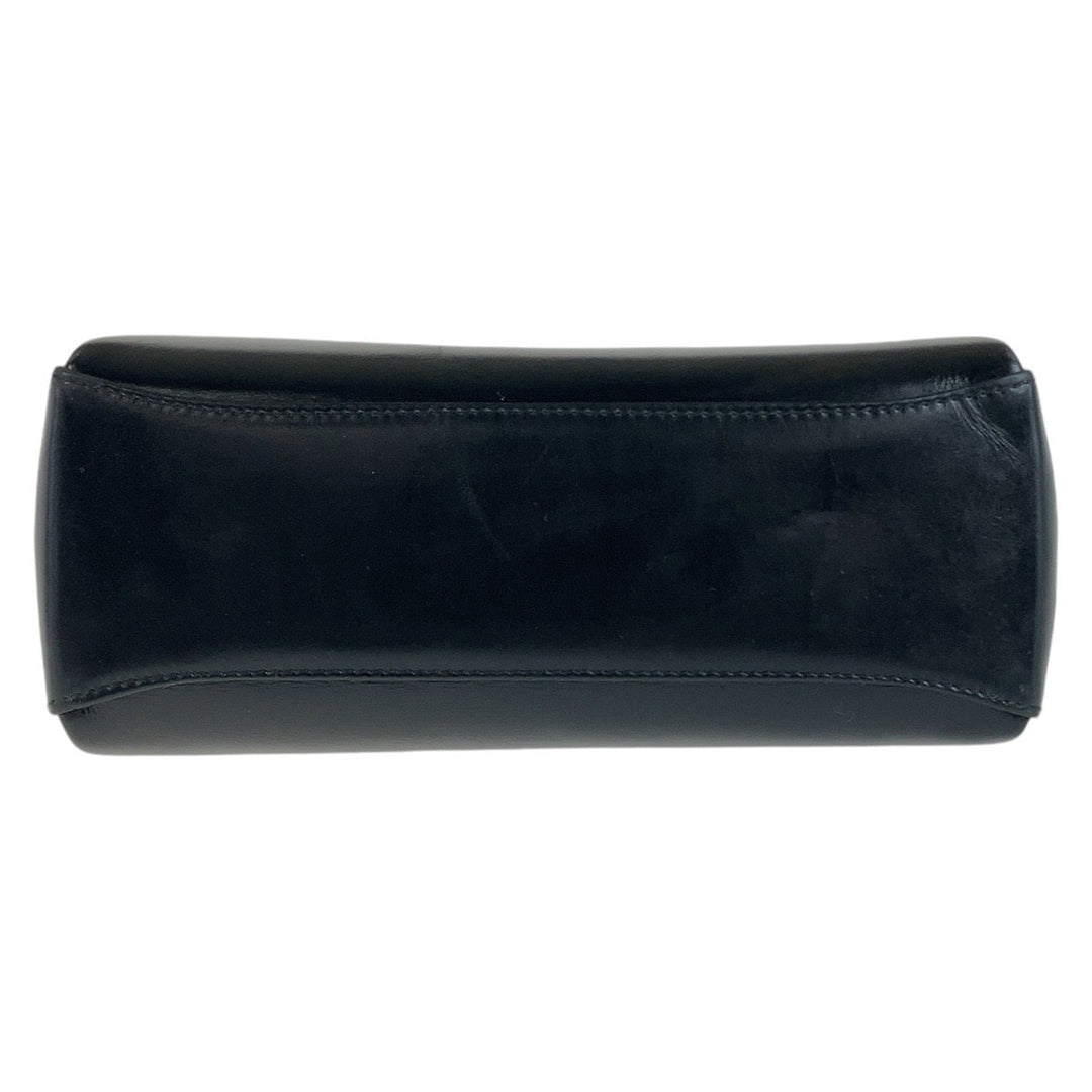 GUCCI Handbag 000 926 0175 leather Black GoldMetal Handbag Shoulder Bag 2way Bamboo Women Used Authentic