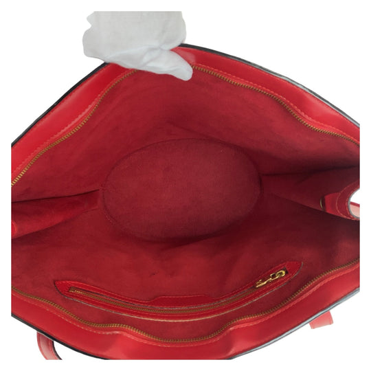 LOUIS VUITTON Tote Bag M52277 Epi Leather Castilian Red GoldMetal Tote Bag Shoulder Bag Epi Sun jack Women Used Authentic