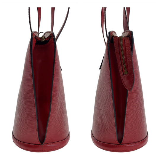 LOUIS VUITTON Tote Bag M52277 Epi Leather Castilian Red GoldMetal Tote Bag Shoulder Bag Epi Sun jack Women Used Authentic