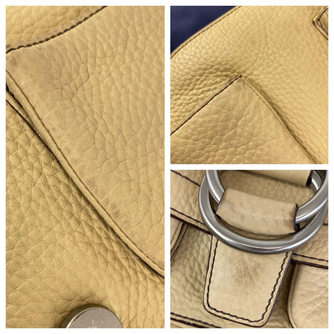 COACH Shoulder Bag leather beige