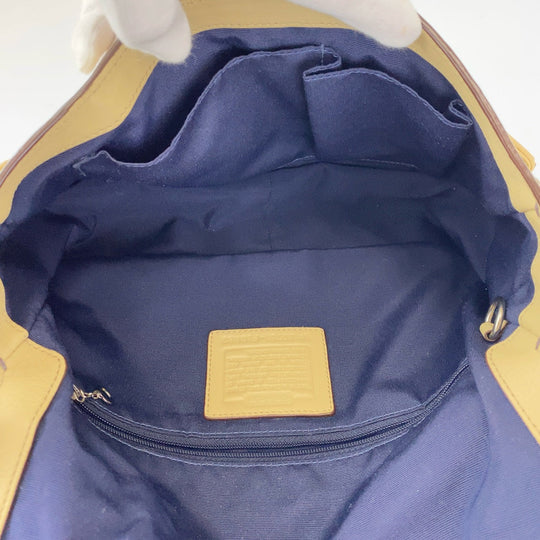 COACH Shoulder Bag leather beige