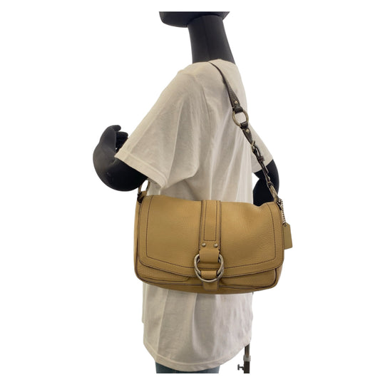 COACH Shoulder Bag leather beige