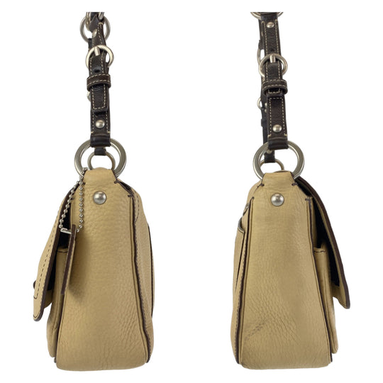COACH Shoulder Bag leather beige