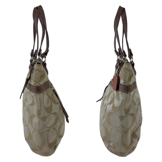 COACH Tote Bag canvas beige Signature