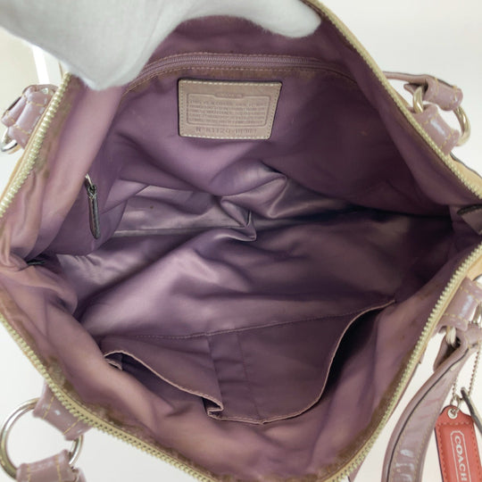 COACH Tote Bag canvas beige Signature