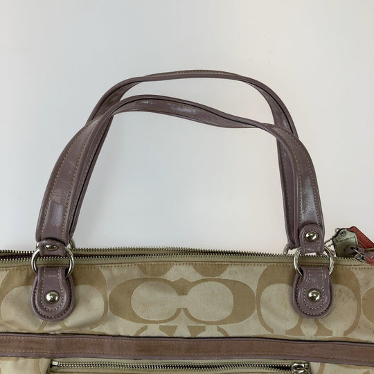 COACH Tote Bag canvas beige Signature