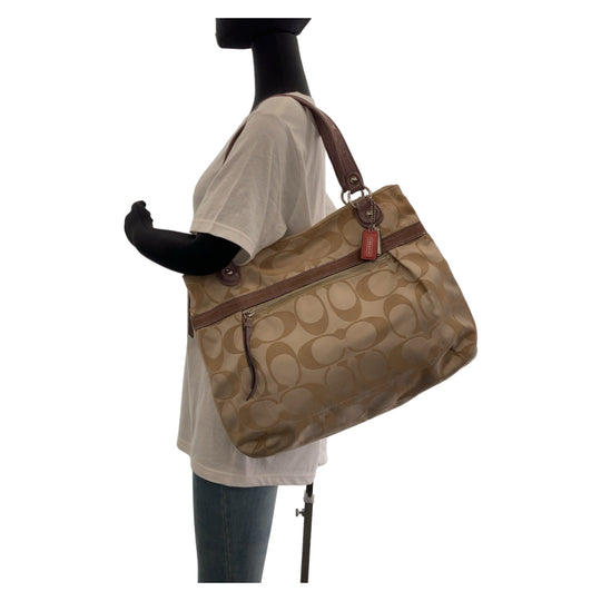 COACH Tote Bag canvas beige Signature