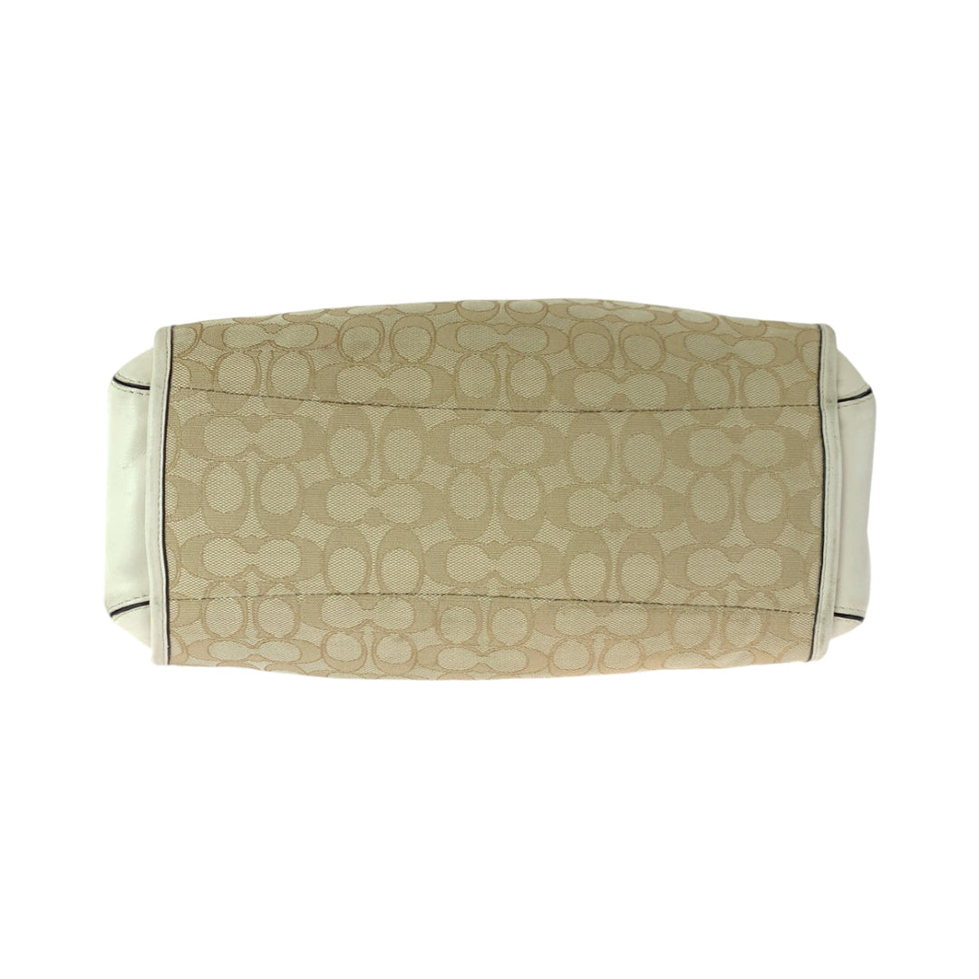 COACH Shoulder Bag F36424 canvas beige Signature