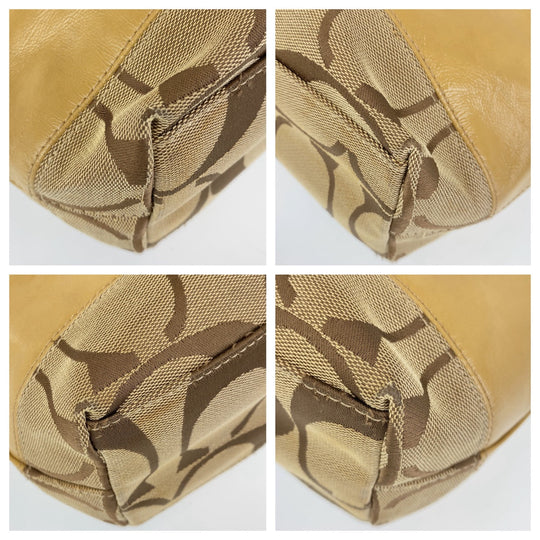 COACH Tote Bag canvas beige Signature