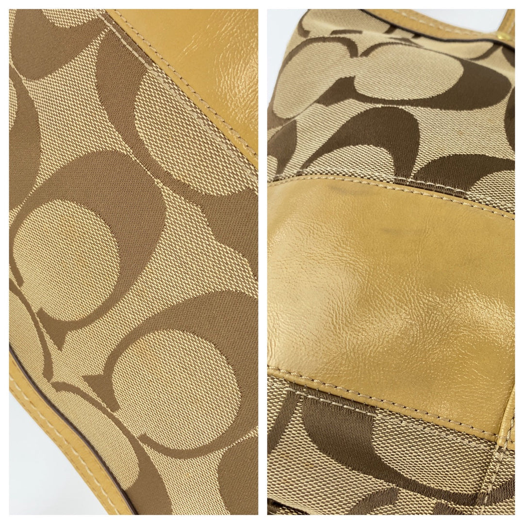 COACH Tote Bag canvas beige Signature