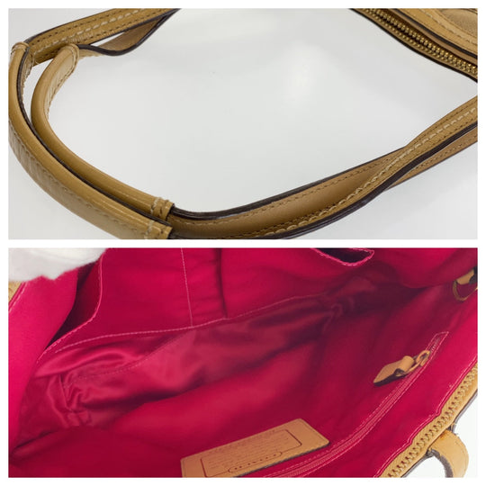 COACH Tote Bag canvas beige Signature