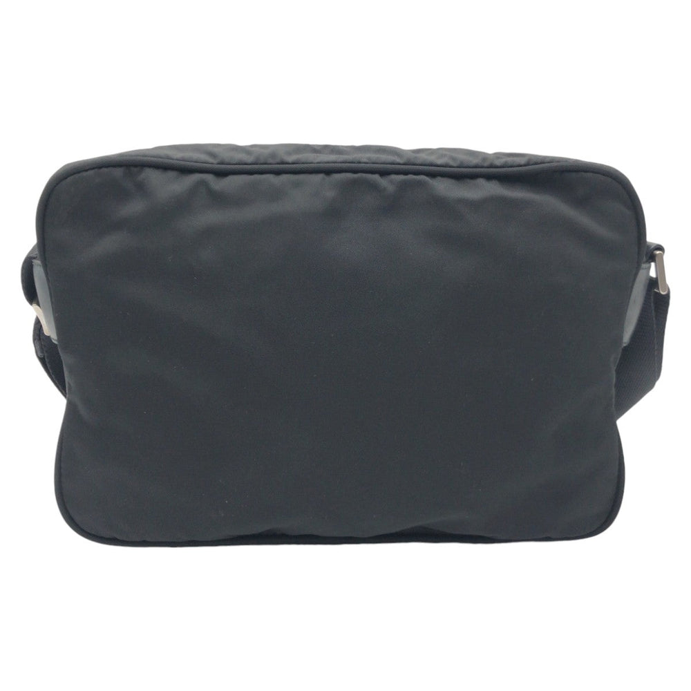 PRADA Shoulder Bag Nylon Black black Crossbody Shoulder Bag Pochette Test Triangular logo mens Used Authentic