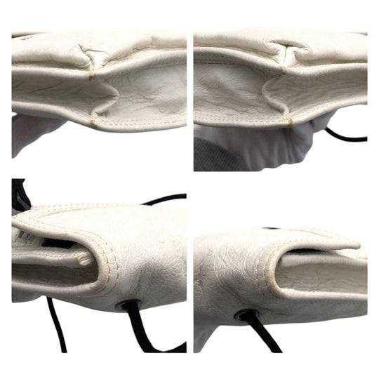 BALENCIAGA Shoulder Bag 532298 leather white Shoulder Bag Women Used Authentic