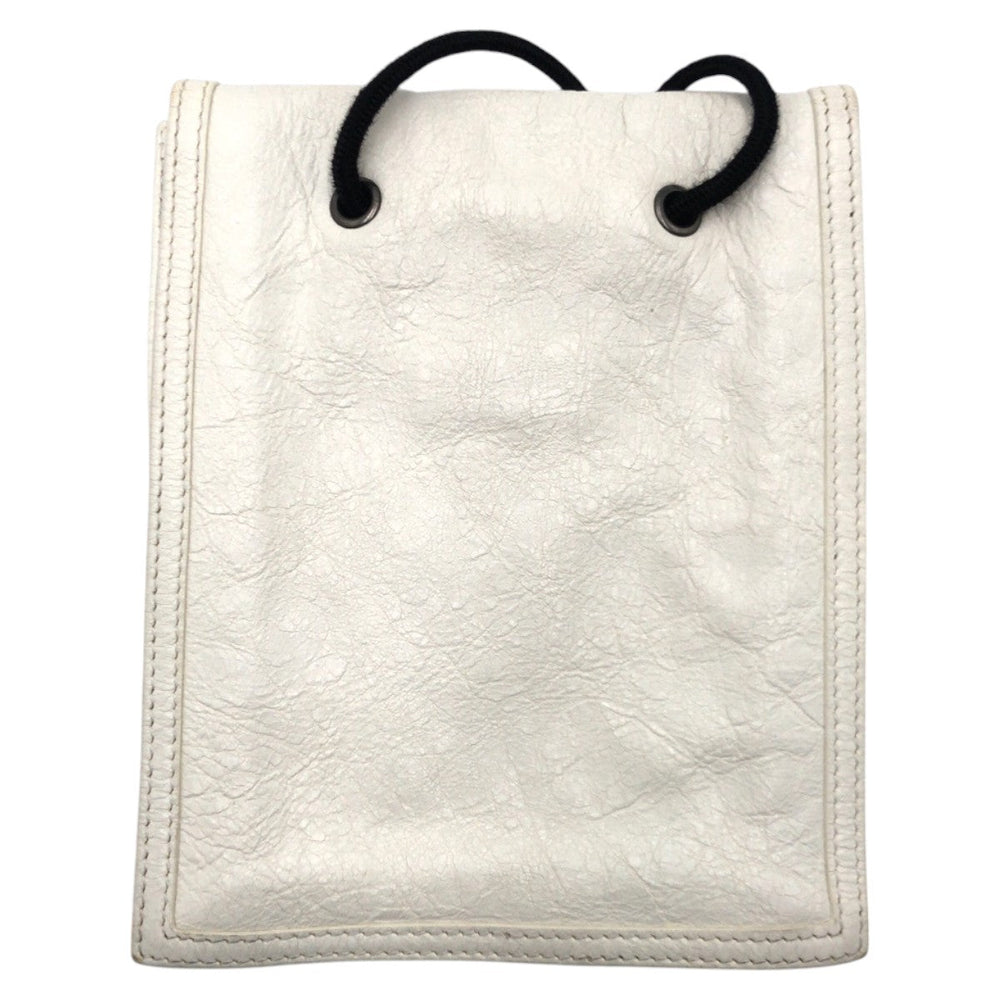 BALENCIAGA Shoulder Bag 532298 leather white Shoulder Bag Women Used Authentic