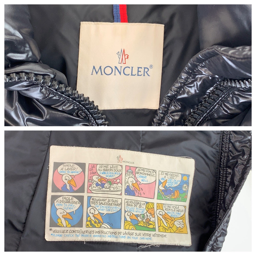 MONCLER Down jacket jasminum giubbotto Nylon Black black Down jacket Down coat Jasmine Women S Used Authentic