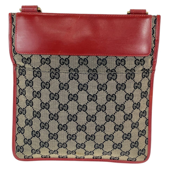 GUCCI Shoulder Bag leather Black Gold Metal ChainShoulder Bag Crossbody Pochette Old Gucci Women Used Authentic
