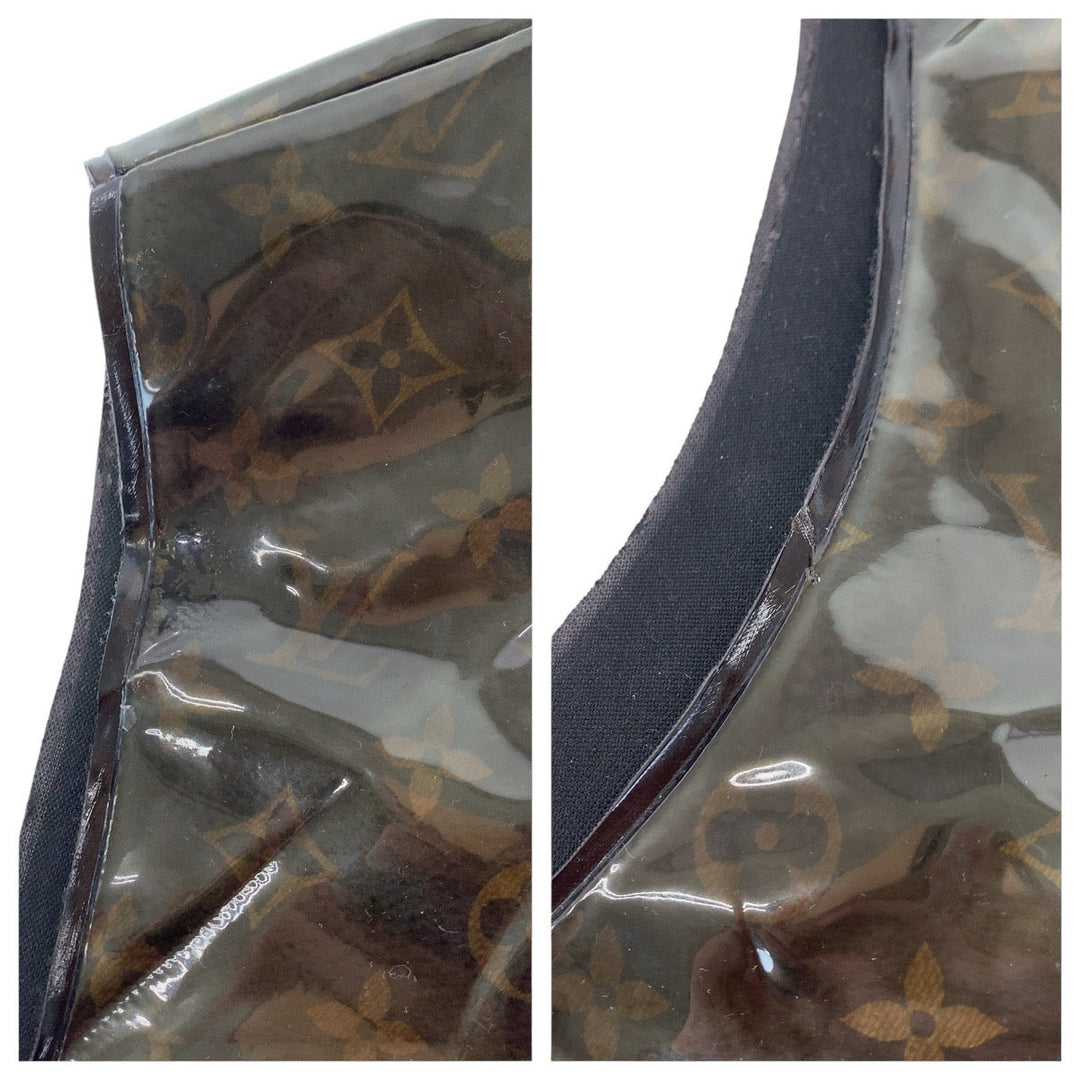LOUIS VUITTON Vest RM211 AK3 HKG75W Plastics, Polyester Brown Monogram Virgil Abloh mens 48 Used Authentic