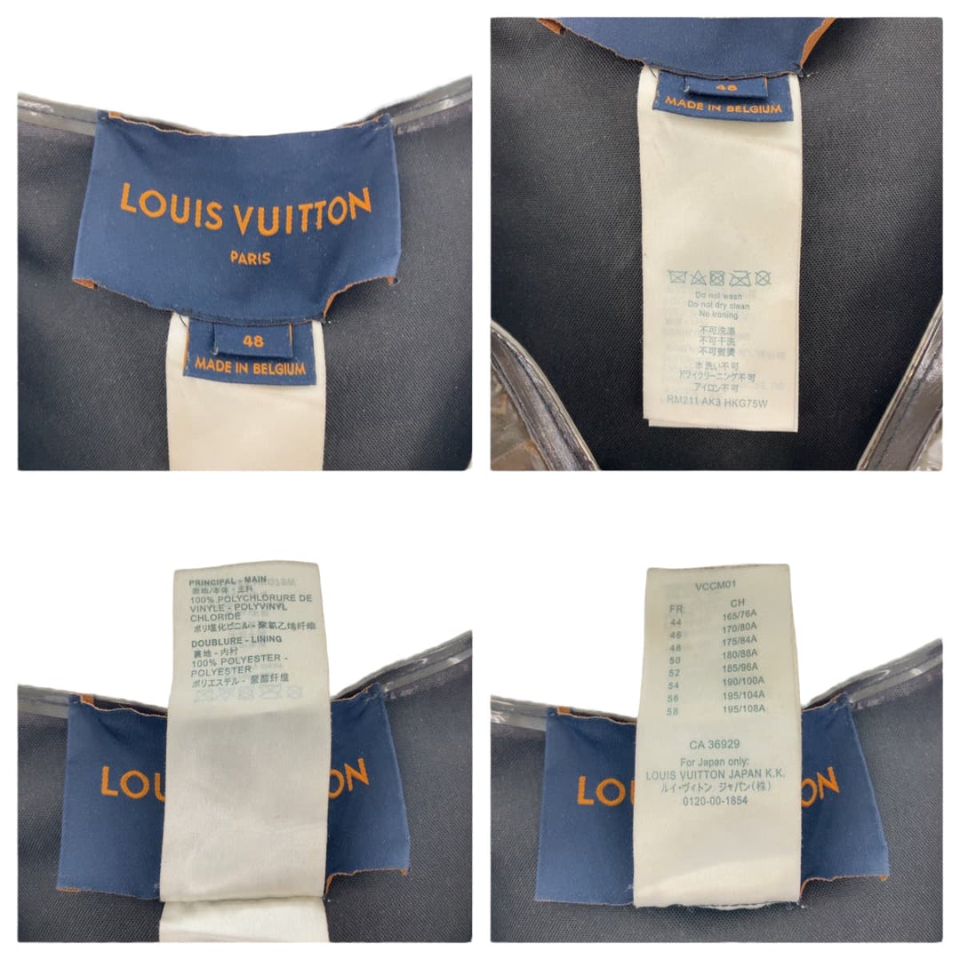 LOUIS VUITTON Vest RM211 AK3 HKG75W Plastics, Polyester Brown Monogram Virgil Abloh mens 48 Used Authentic