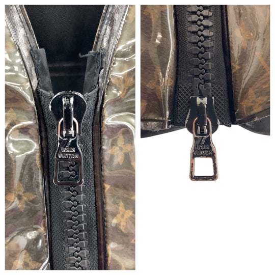 LOUIS VUITTON Vest RM211 AK3 HKG75W Plastics, Polyester Brown Monogram Virgil Abloh mens 48 Used Authentic