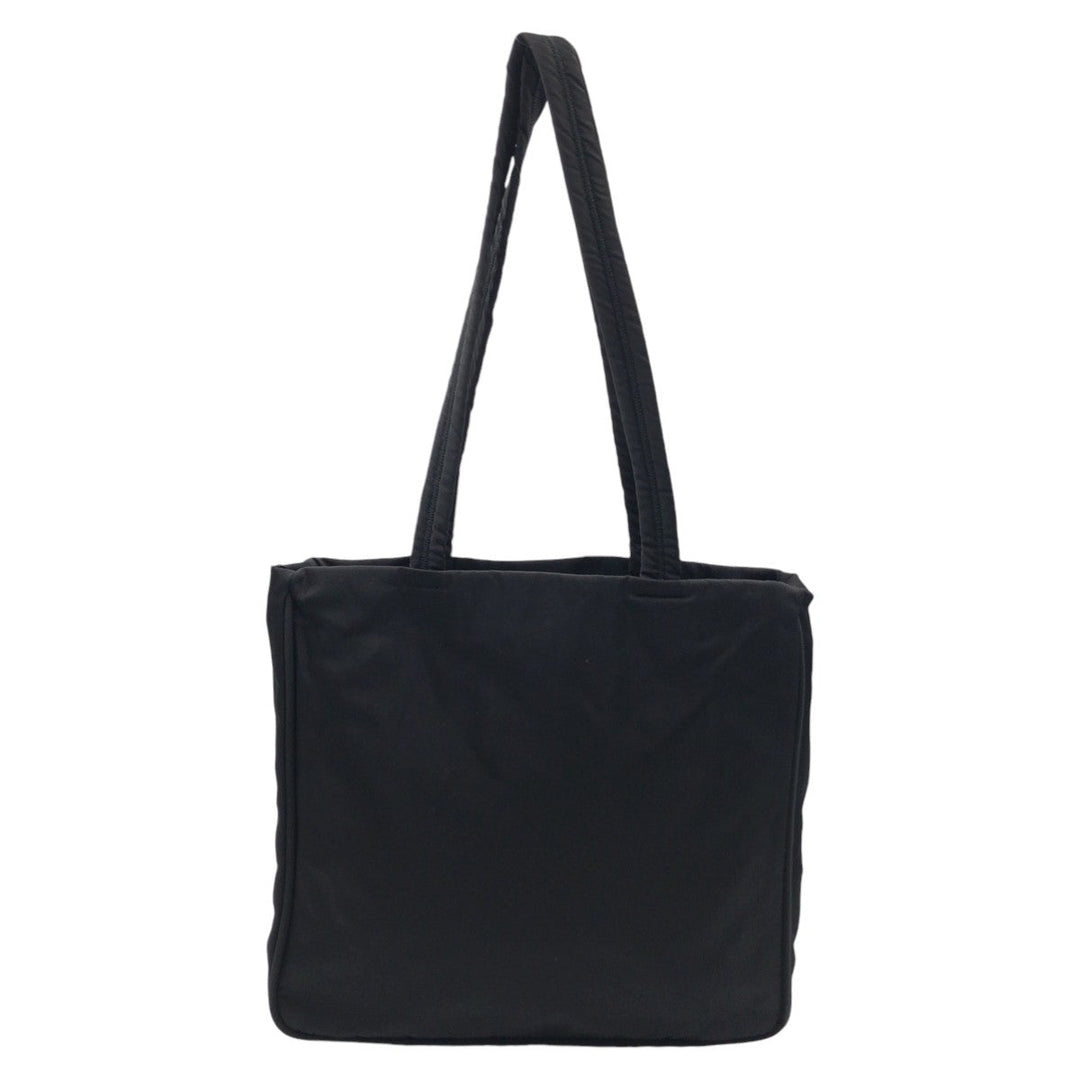 PRADA Tote Bag Nylon Black black Tote Bag Shoulder Bag Test Triangular logo Women Used Authentic