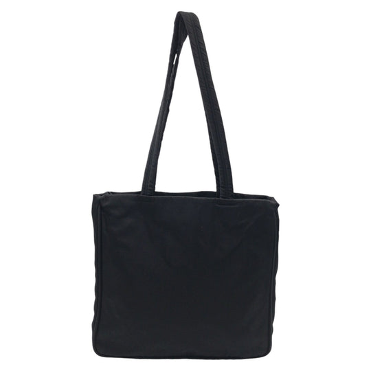 PRADA Tote Bag Nylon Black black Tote Bag Shoulder Bag Test Triangular logo Women Used Authentic
