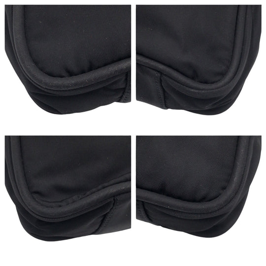PRADA Tote Bag Nylon Black black Tote Bag Shoulder Bag Test Triangular logo Women Used Authentic