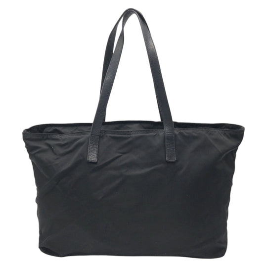 PRADA Tote Bag Nylon Black black Tote Bag handbag Test Triangular logo Women Used Authentic