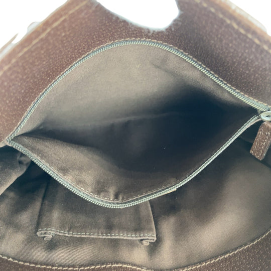 GUCCI Shoulder Bag 120841 GG canvas, leather Beige Brown SilverMetal Crossbody Shoulder Bag Messenger Bag GG pattern Women Used Authentic