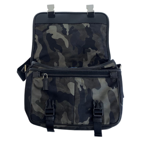 PRADA Shoulder Bag Nylon Camouflage Multicolor SilverMetal Crossbody Shoulder Bag Messenger Bag Test Triangle With logo mens Used Authentic