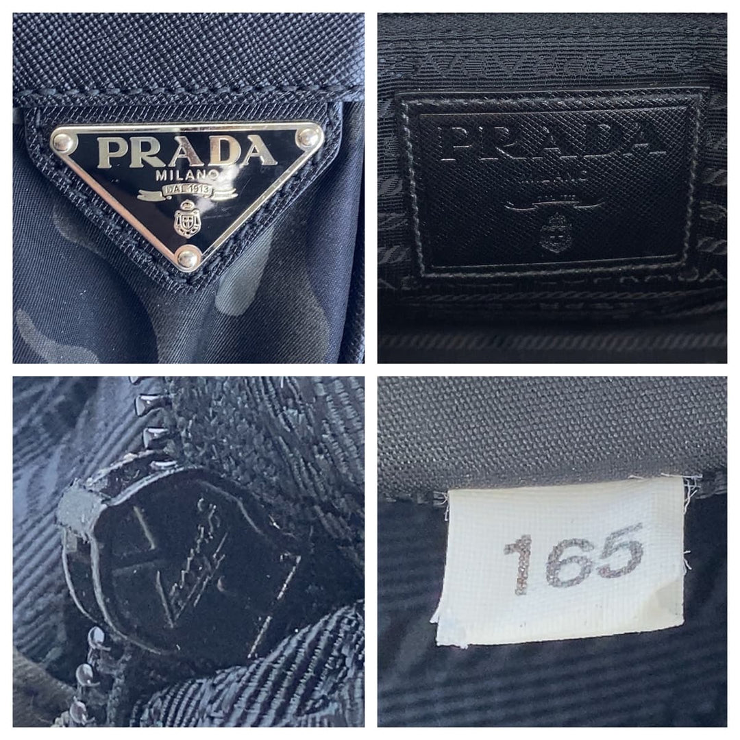 PRADA Shoulder Bag Nylon Camouflage Multicolor SilverMetal Crossbody Shoulder Bag Messenger Bag Test Triangle With logo mens Used Authentic