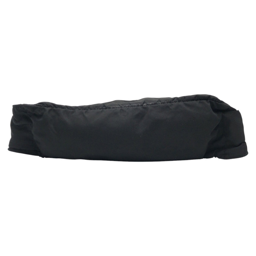 PRADA Sling bag Nylon Black black Sling bag Waist bag Test Triangle With logo mens Used Authentic